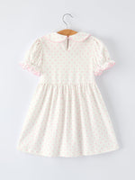 Rylee Faith Designs Back to School Polka Dot Girls Dress Pencil Bow AppliqueEveretts Place