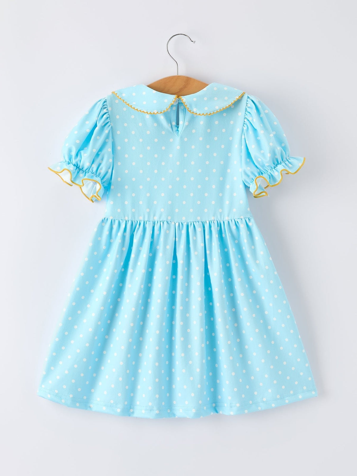 Rylee Faith Designs Back to School Polka Dot Girls Dress Pencil Bow AppliqueEveretts Place