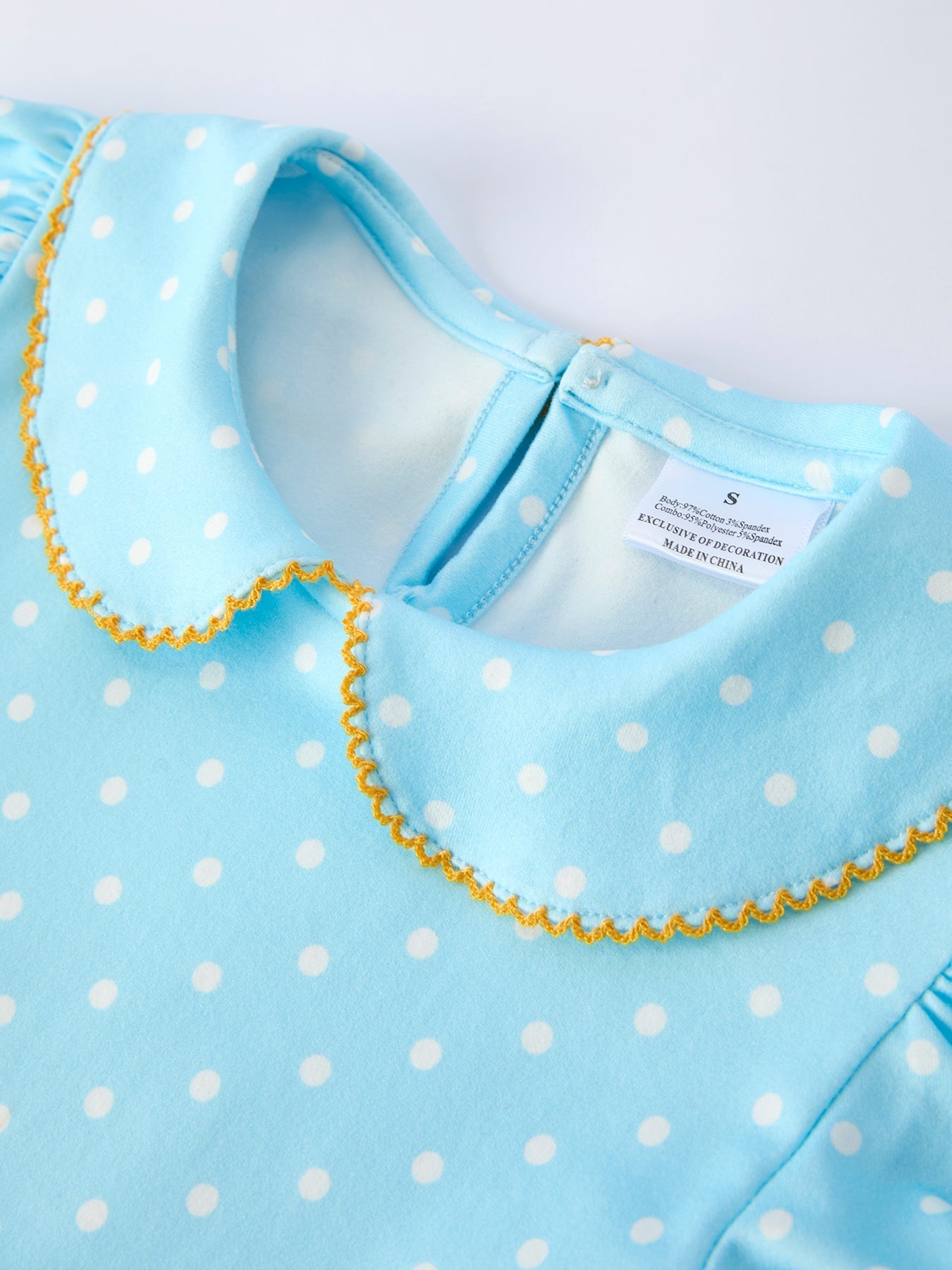 Rylee Faith Designs Back to School Polka Dot Girls Dress Pencil Bow AppliqueEveretts Place
