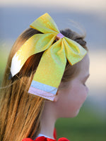Rylee Faith Designs Back to School Sequin Bow HairpinEveretts Place