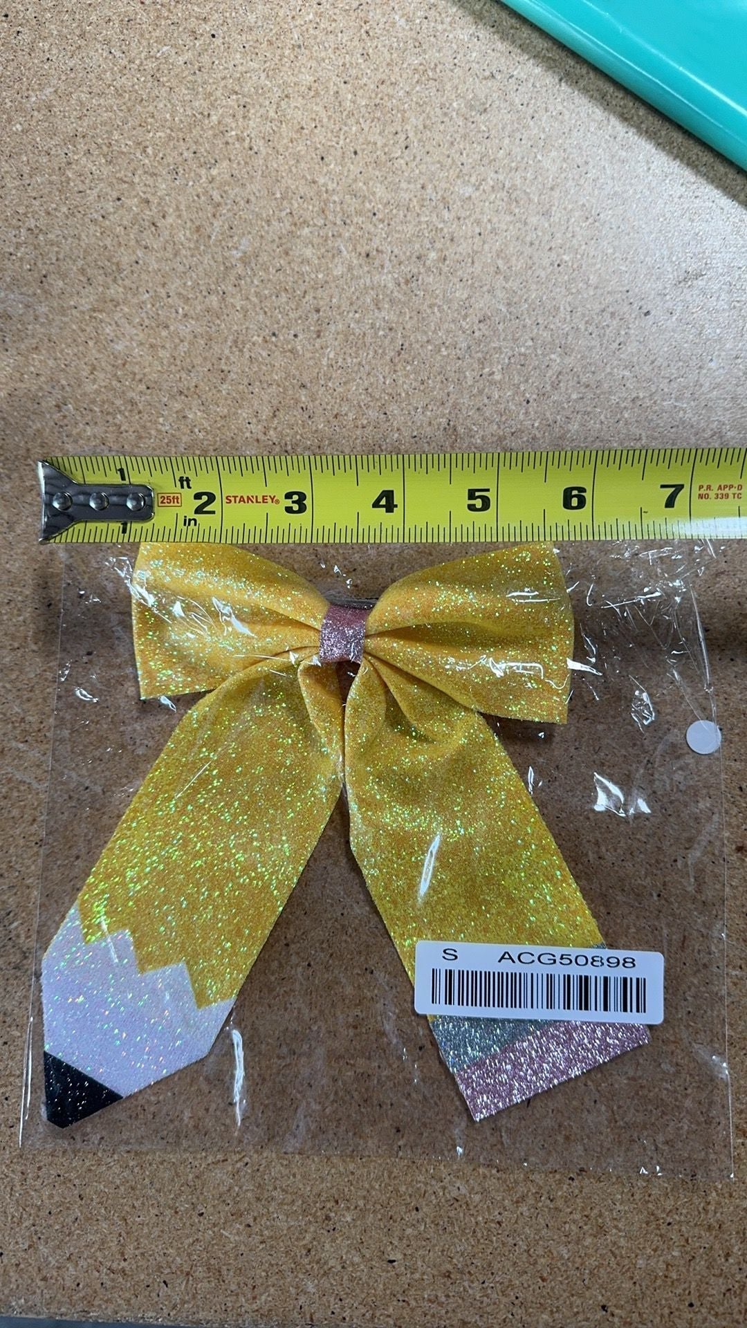 Rylee Faith Designs Back to School Sequin Bow HairpinEveretts Place