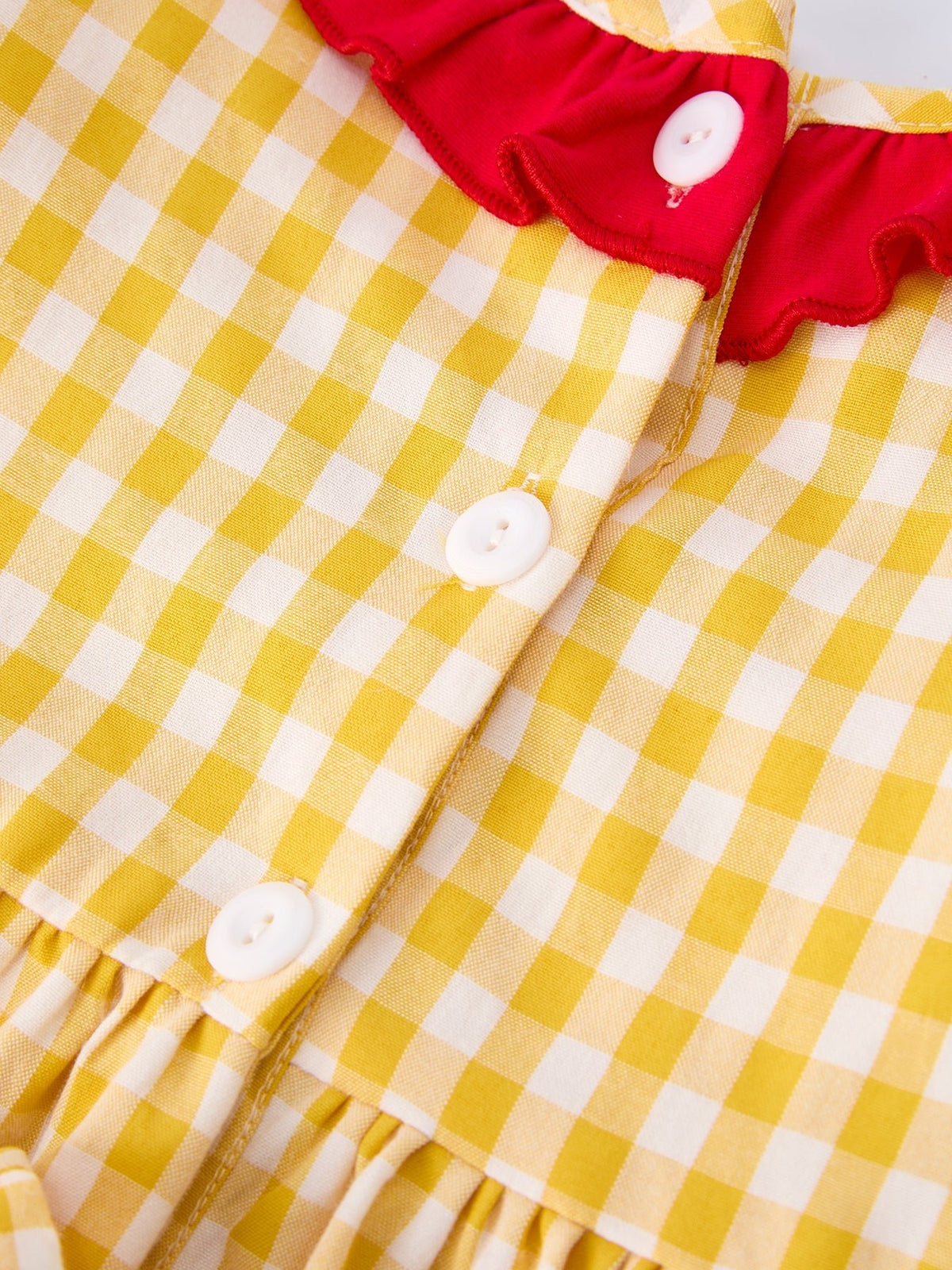Rylee Faith Designs Back To School Supply Plaid Girls Dress Ruffle Collar BowEveretts Place