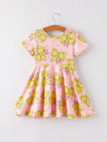 Rylee Faith Designs Back to School Yellow Bow Print Girls DressEveretts Place