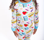 My First Day of School Bamboo Pajamas by Rayn’s Tiny Stitches