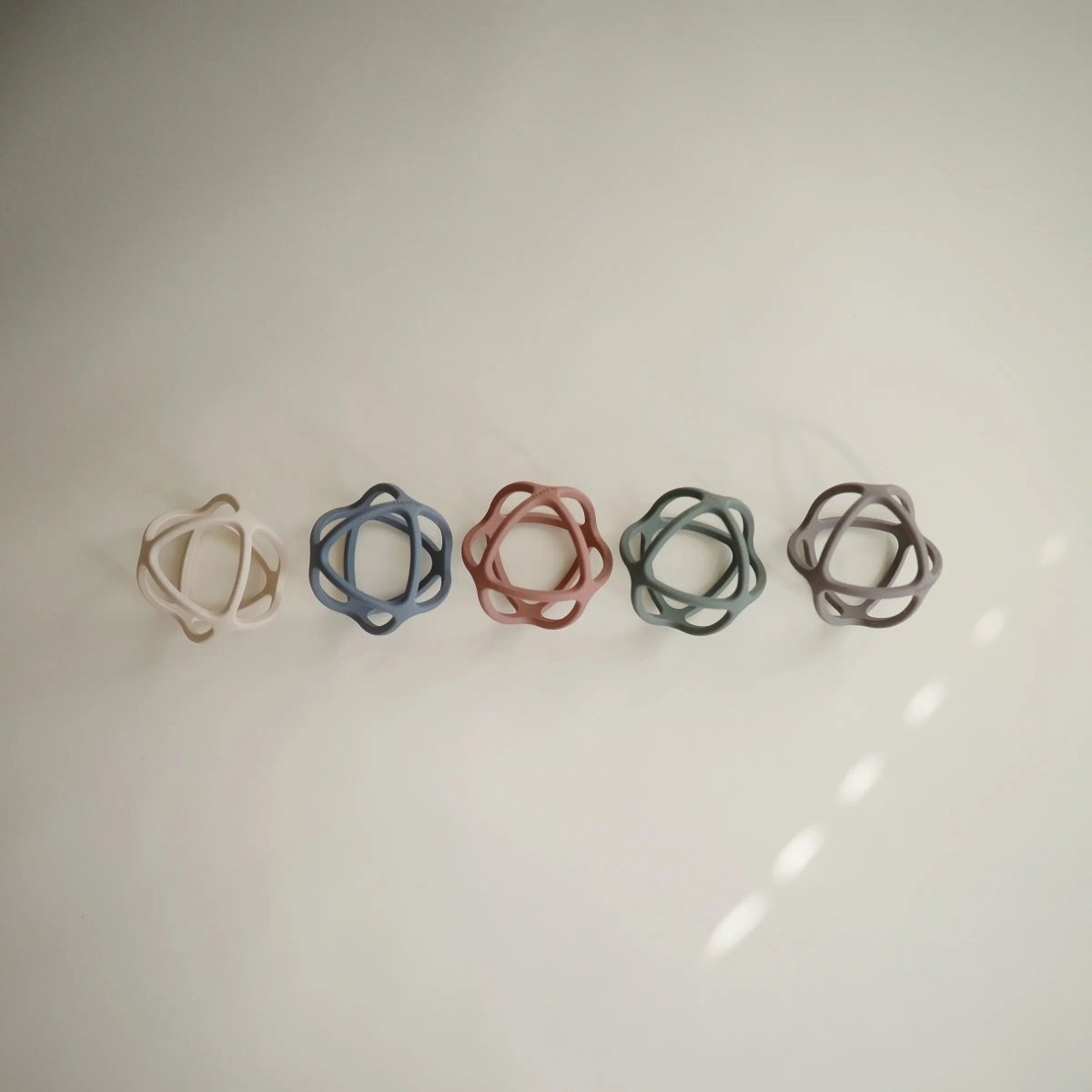 Mushie Ball Teether Made from Non - Toxic Food Grade Silicone for Babies - Everetts Place Boutique - 