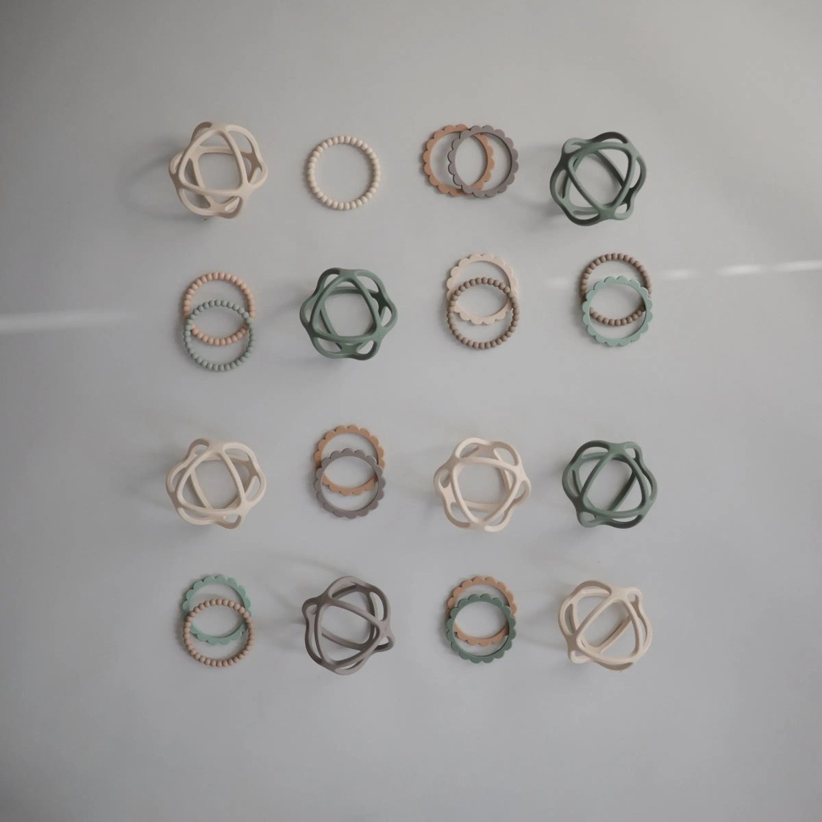 Mushie Ball Teether Made from Non - Toxic Food Grade Silicone for Babies - Everetts Place Boutique - 