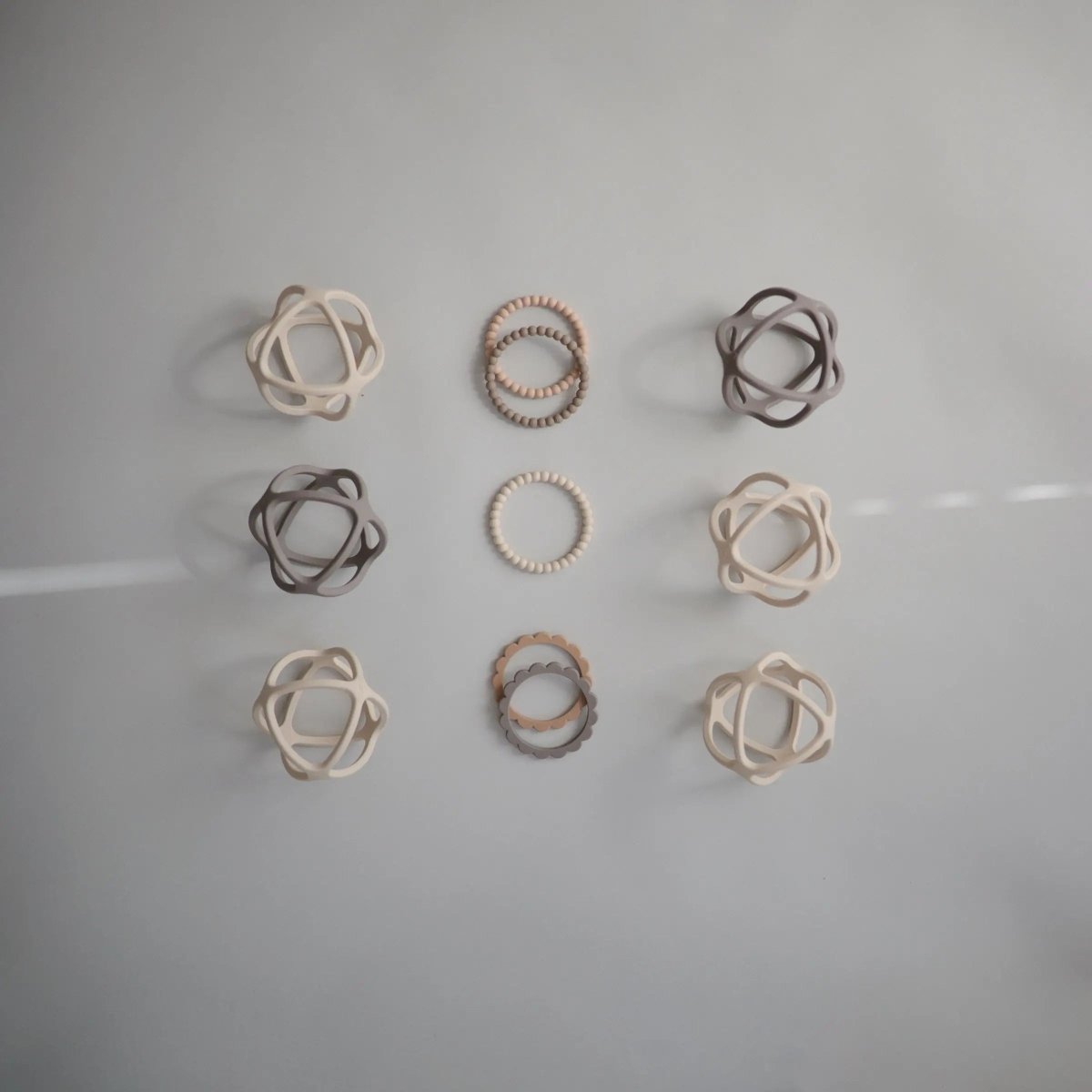 Mushie Ball Teether Made from Non - Toxic Food Grade Silicone for Babies - Everetts Place Boutique - 