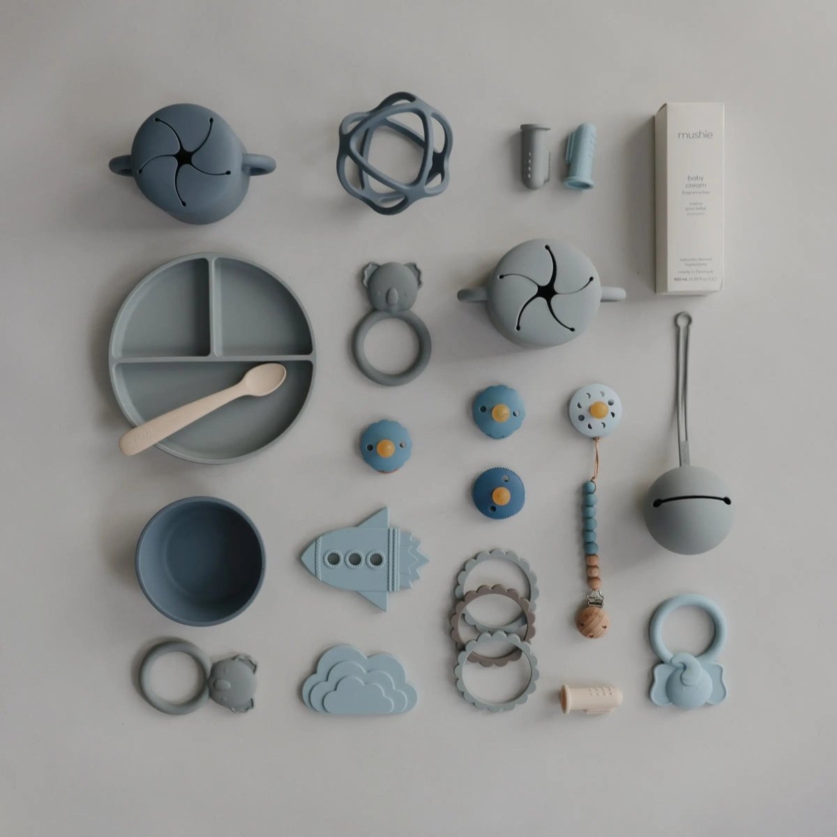 Mushie Ball Teether Made from Non - Toxic Food Grade Silicone for Babies - Everetts Place Boutique - 