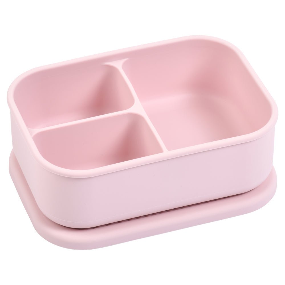 Three Little Tots Ballet Pink Silicone Bento Box - 