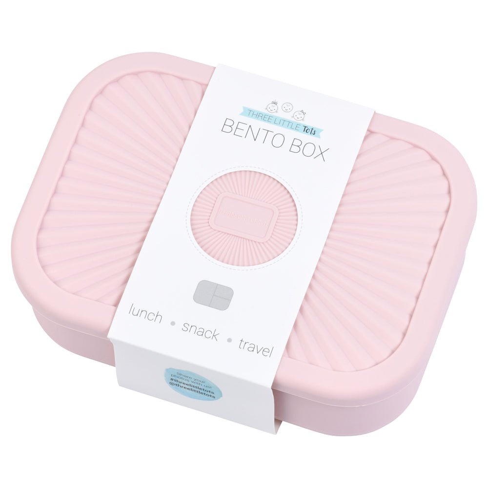 Three Little Tots Ballet Pink Silicone Bento Box - 