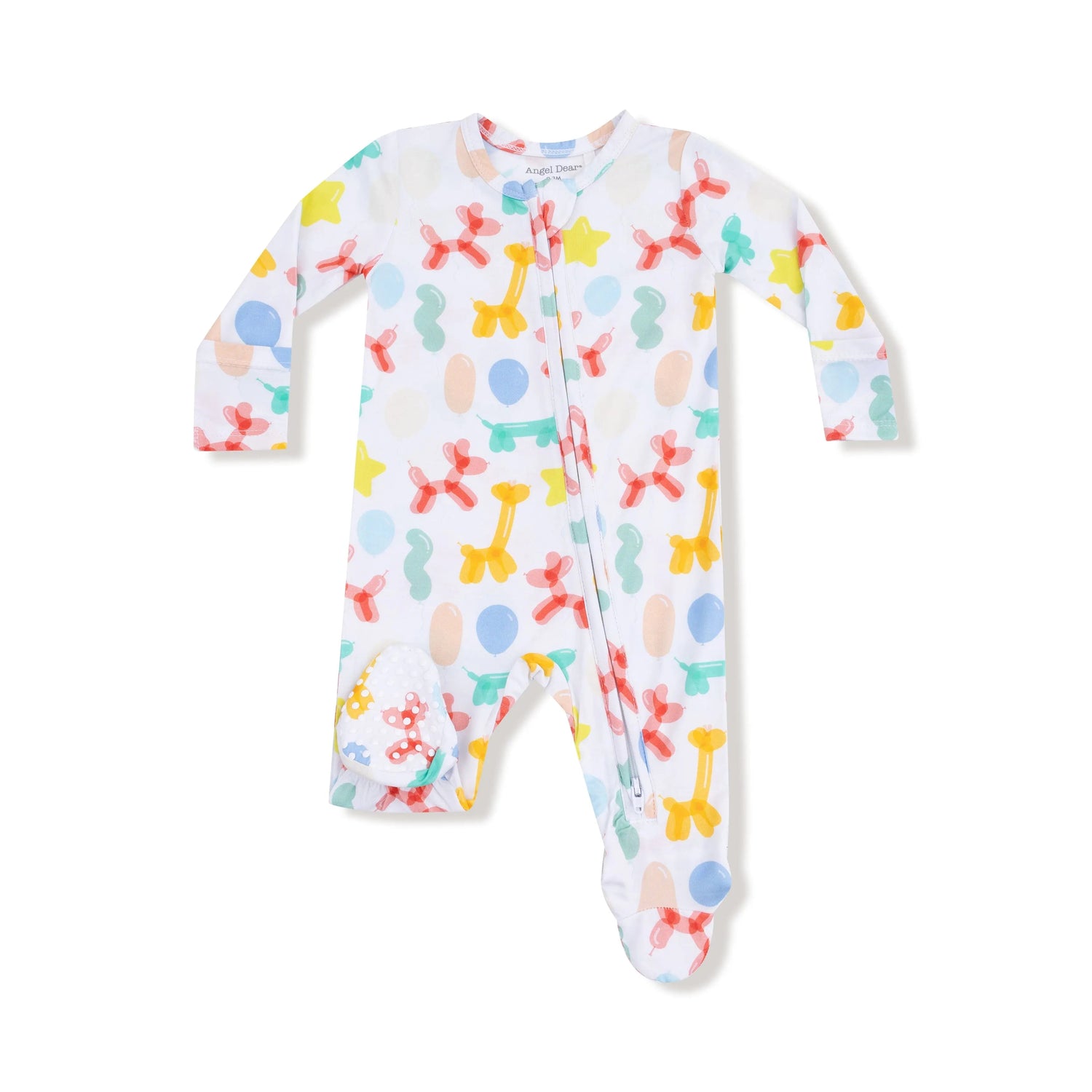 Angel Dear Balloon Animals - Blue - 2 Way Zipper Footie - 