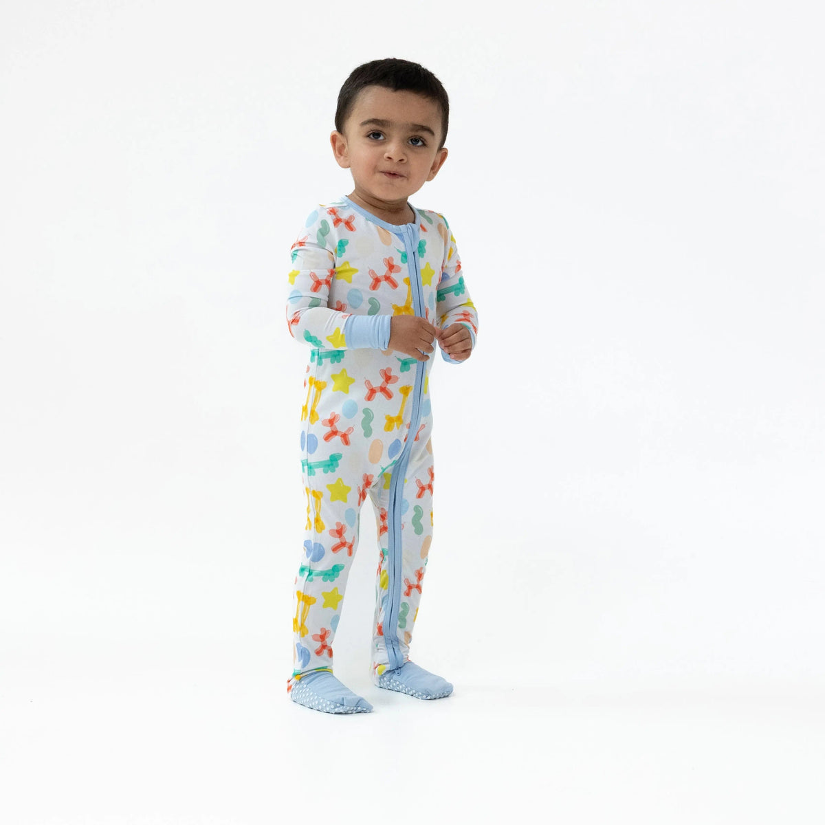 Angel Dear Balloon Animals - Blue - Convertible Romper - 