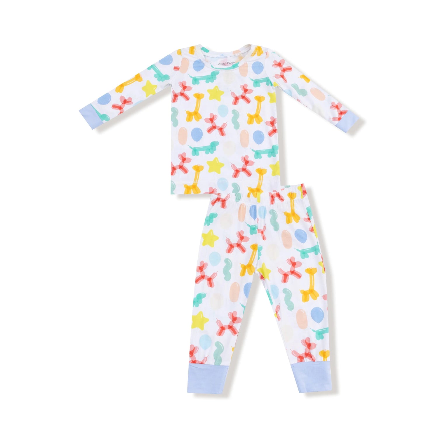 Angel Dear Balloon Animals - Blue - Long Sleeve Loungewear Set - 