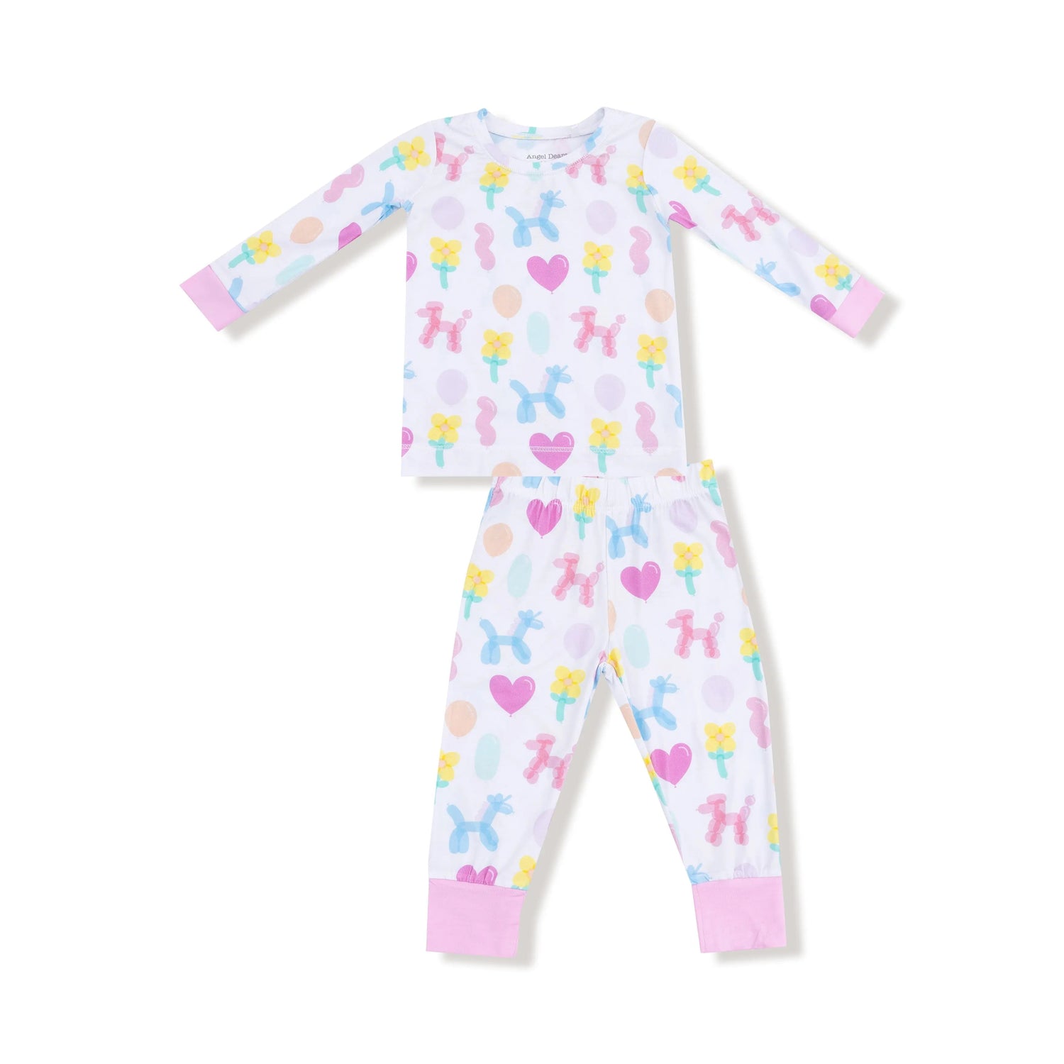 Angel Dear Balloon Animals - Pink - Long Sleeve Loungewear Set - 