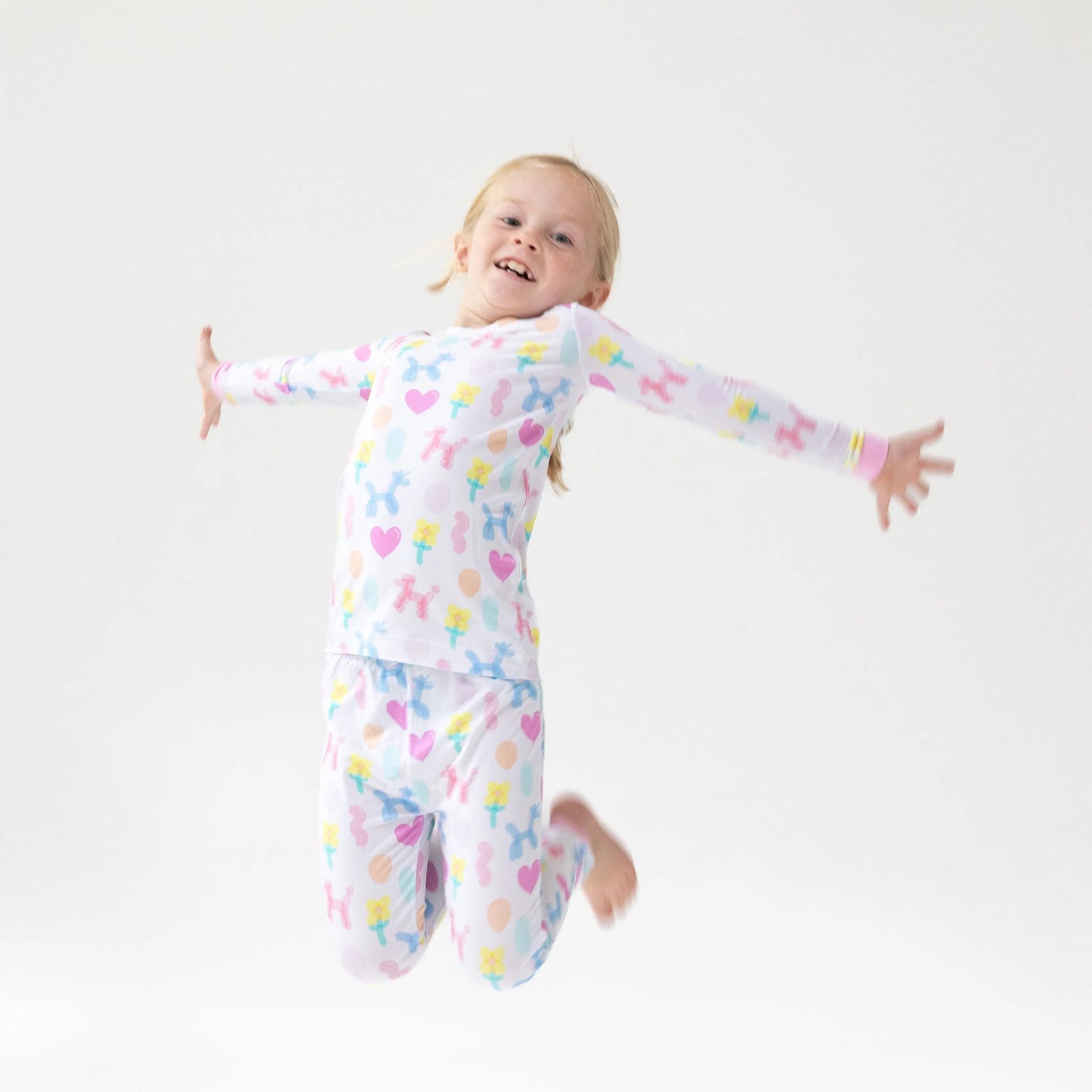 Angel Dear Balloon Animals - Pink - Long Sleeve Loungewear Set - 