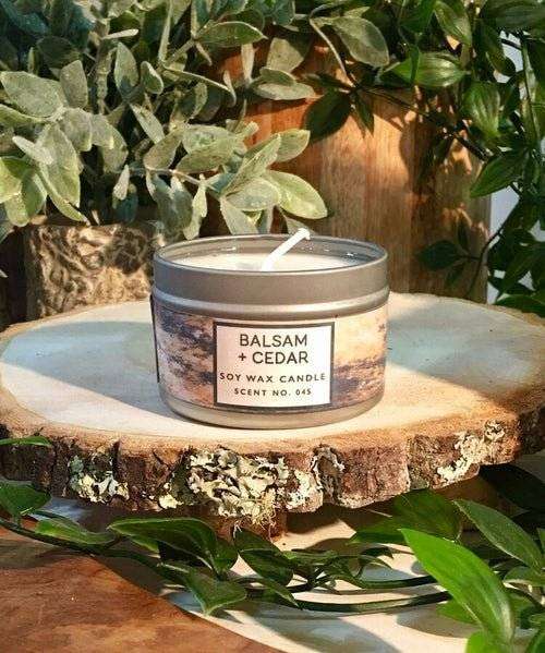 Balsam + Cedar Soy Wax Candle - Everetts Place: Online Boutique - Diffusers, Oils & Candles