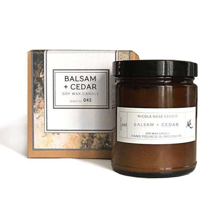 Balsam + Cedar Soy Wax Candle - Everetts Place: Online Boutique - Diffusers, Oils & Candles