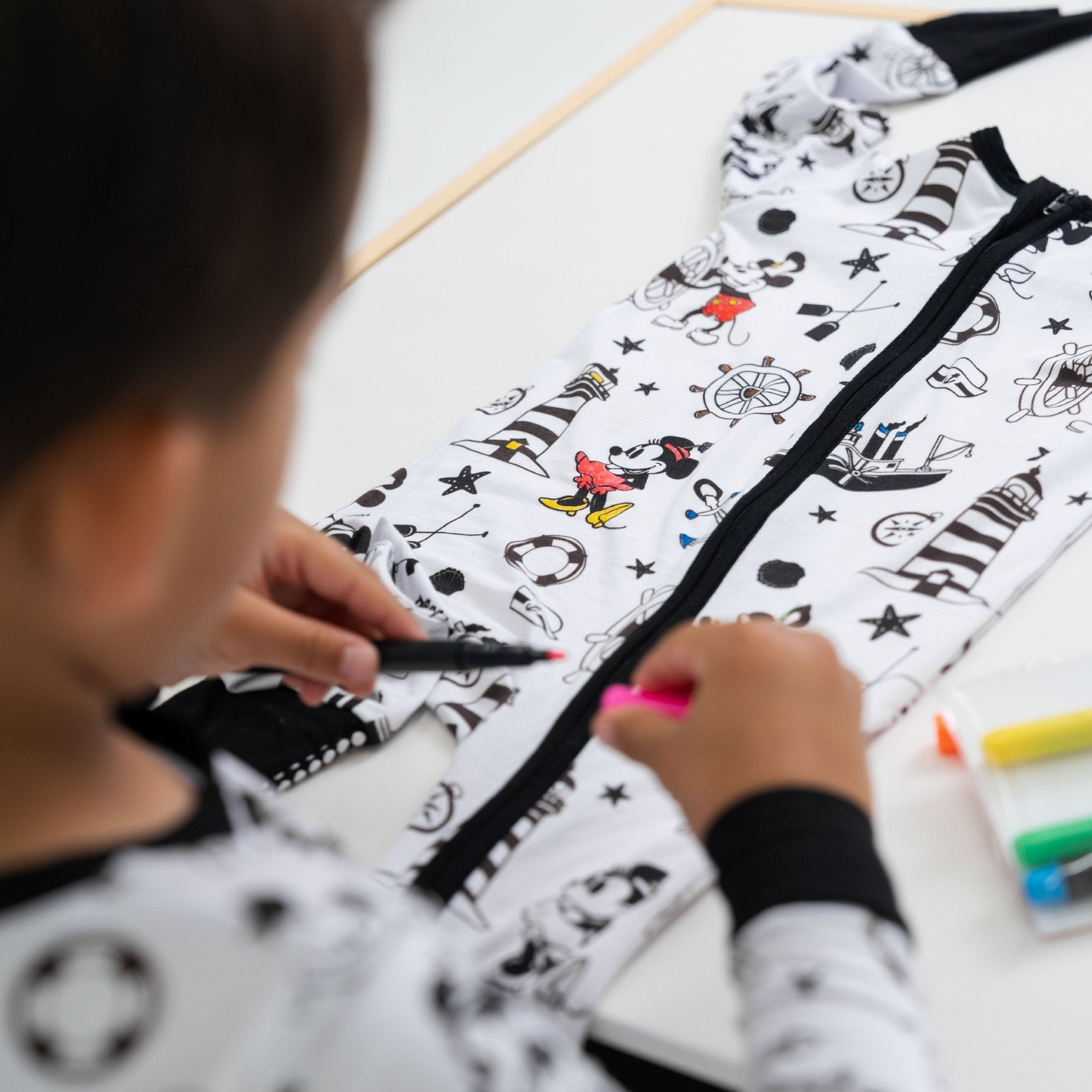 Bam & Stitch Bam Fabric Markers | 8 - Piece Set for Color - Your - Own Bamboo PJs - 