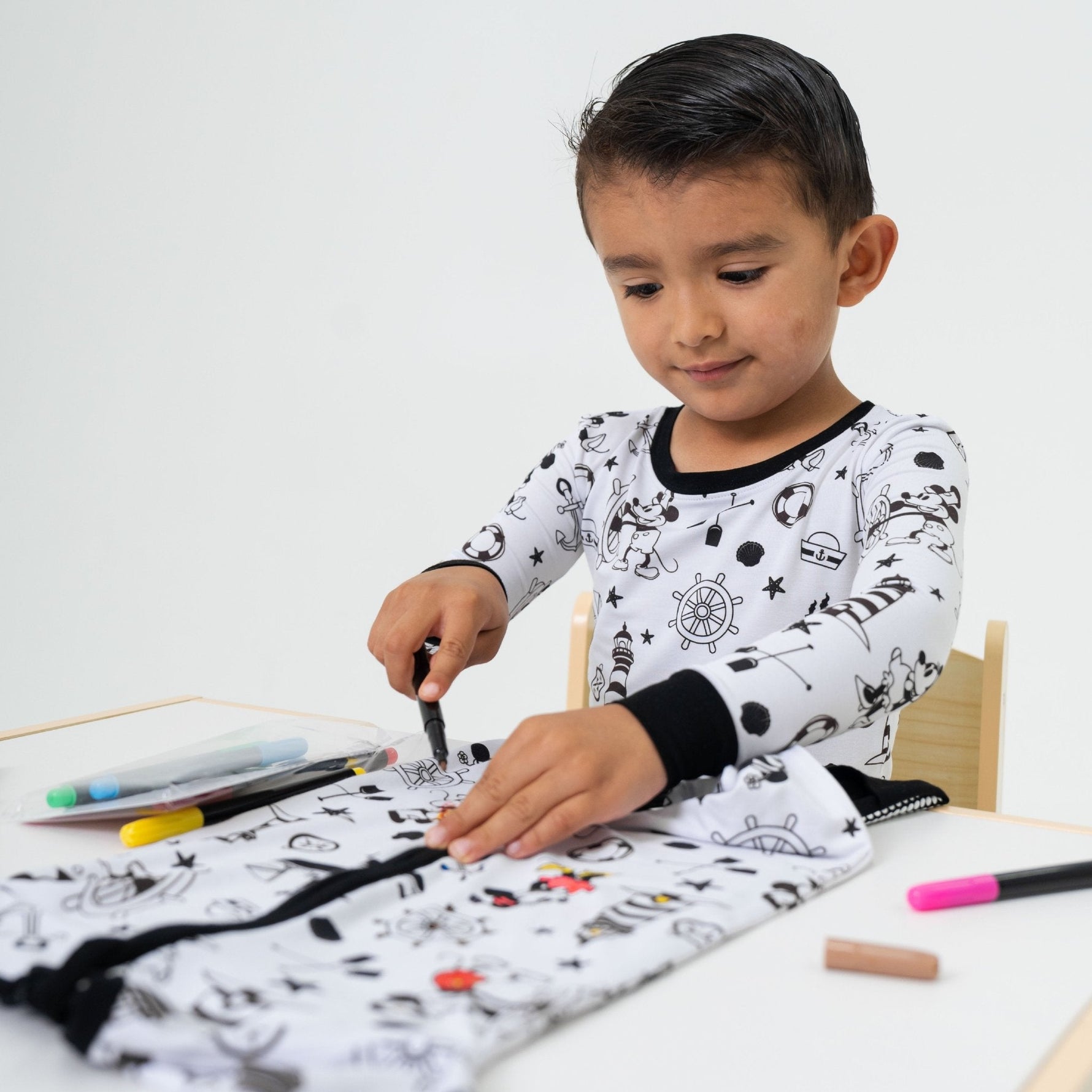 Bam & Stitch Bam Fabric Markers | 8 - Piece Set for Color - Your - Own Bamboo PJs - 