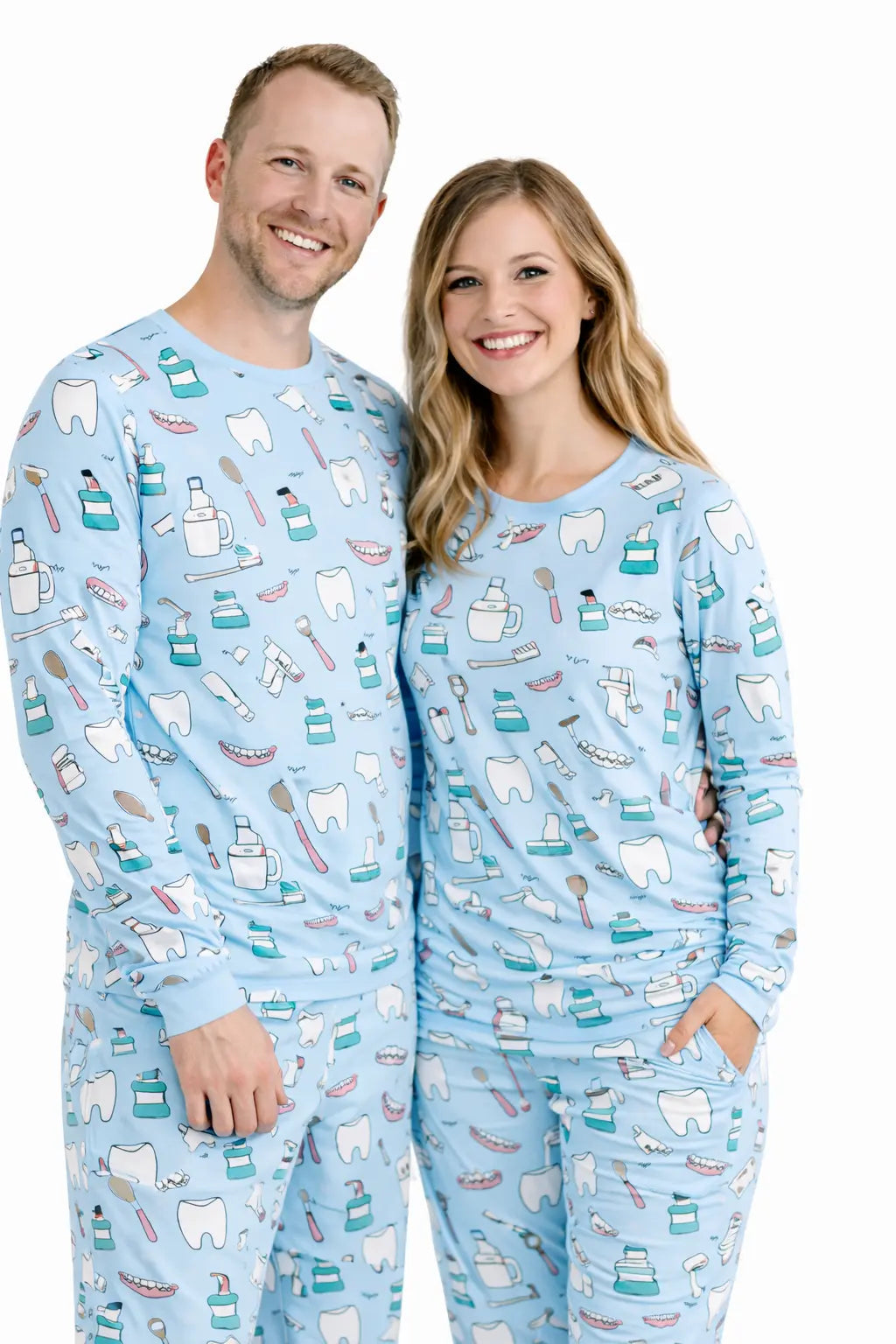 Miller & Co. Bamboo Adult Two Piece Pajama Set, Dentist - 