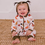 Bestaroo Bamboo Baby Cozy Coverall With Two Way Zipper Dressed As Chicken - 