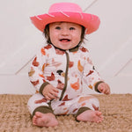 Bestaroo Bamboo Baby Cozy Coverall With Two Way Zipper Dressed As Chicken - 