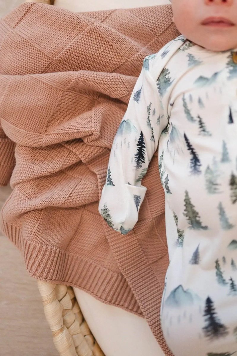 Harp Angel Boutique Bamboo Baby Gown with Breathable Fabric for Gender Neutral Comfort - 