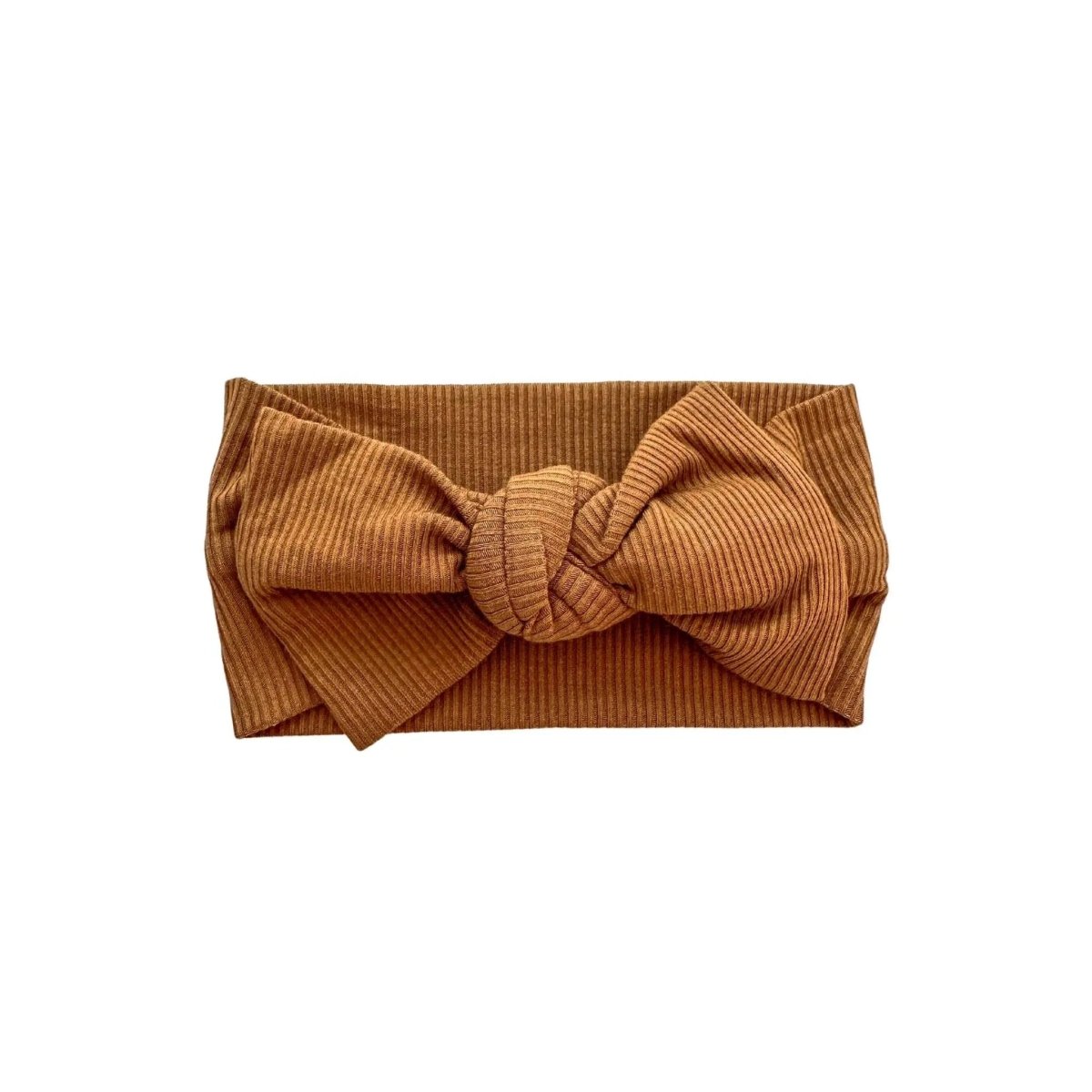 Bamboo Baby Gown with Caramel Ribbed Texture for Infants 0-3 Months - Everetts Place