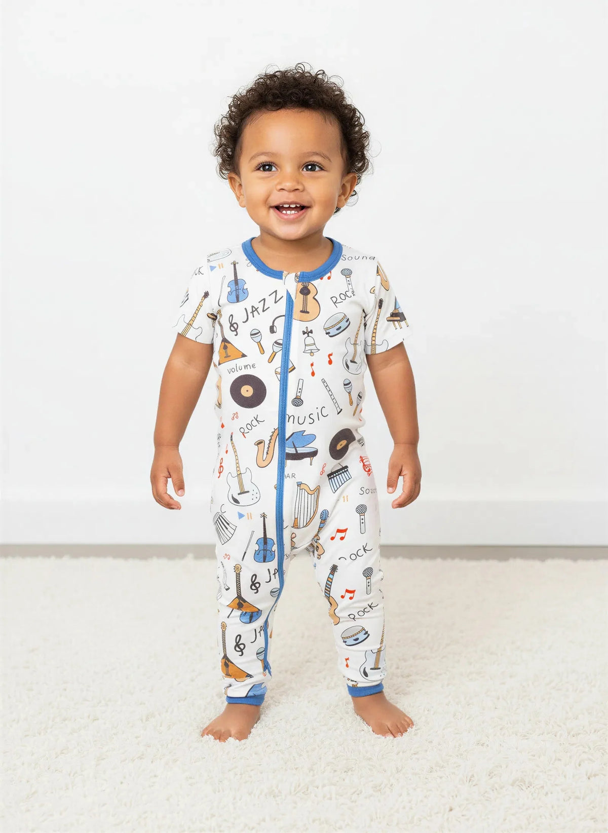 Viscose from Bamboo Coverall - Boogie Print