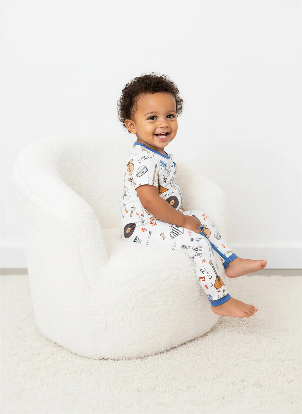 Viscose from Bamboo Coverall - Boogie Print