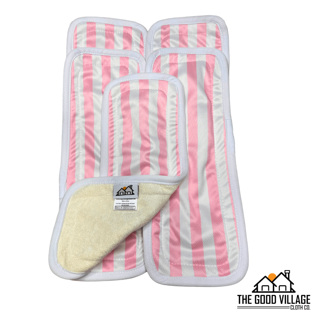 The Good Village Cloth Co. Bamboo Booster | 5 Pack | Blush Breeze - 