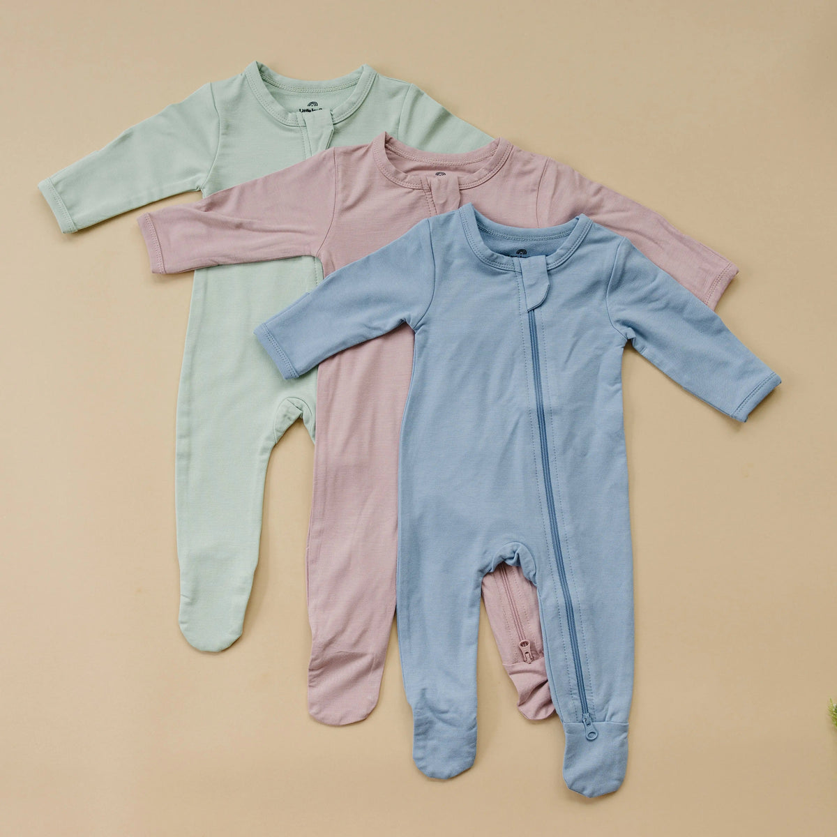 Bamboo Footed Bamboo Zippy Pajamas - Baby & Toddler Clothing, Textile, Pink, Purple, One-piece garment | Everetts Place