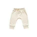 Harp Angel Boutique Bamboo Jogger Pants with Soft Ribbed Fabric for Baby Comfort - 