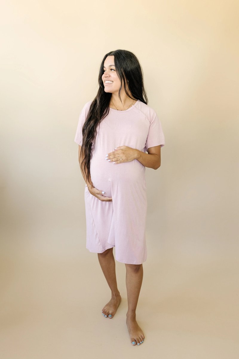 Little Joy Co. Bamboo Labor And Delivery Gown For Nursing And Skin To Skin - Everetts Place Boutique - 