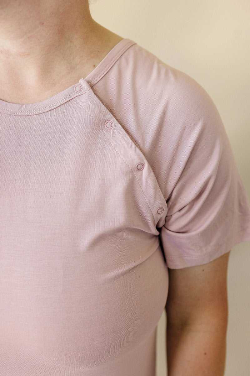 Little Joy Co. Bamboo Labor And Delivery Gown For Nursing And Skin To Skin - Everetts Place Boutique - 