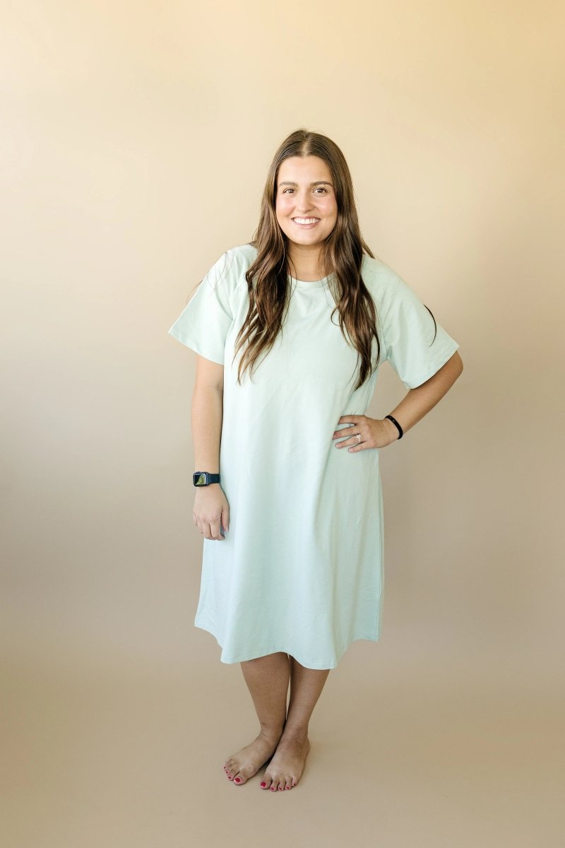 Little Joy Co. Bamboo Labor And Delivery Gown For Nursing And Skin To Skin - Everetts Place Boutique - 
