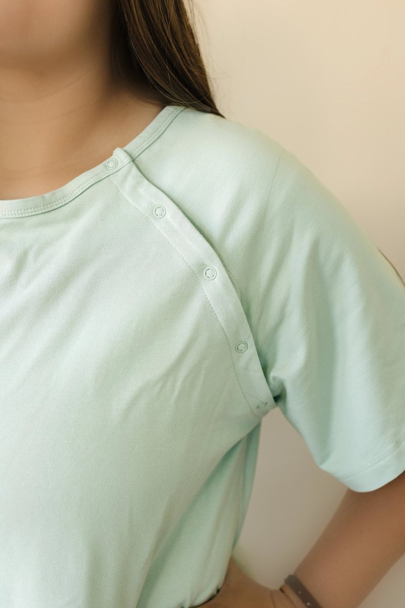 Little Joy Co. Bamboo Labor And Delivery Gown For Nursing And Skin To Skin - Everetts Place Boutique - 