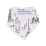 Newcastle Classics Bamboo muslin bibs with extra absorbency for feeding and teething -