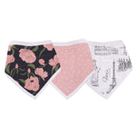 Newcastle Classics Bamboo muslin bibs with extra absorbency for feeding and teething -