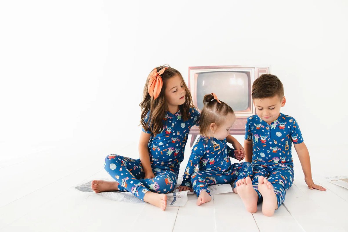 Charlie Lou Baby Bamboo Pajama Set For Kids 18 To 24 Months To 4T 5T Cozy - Everetts Place Boutique - 