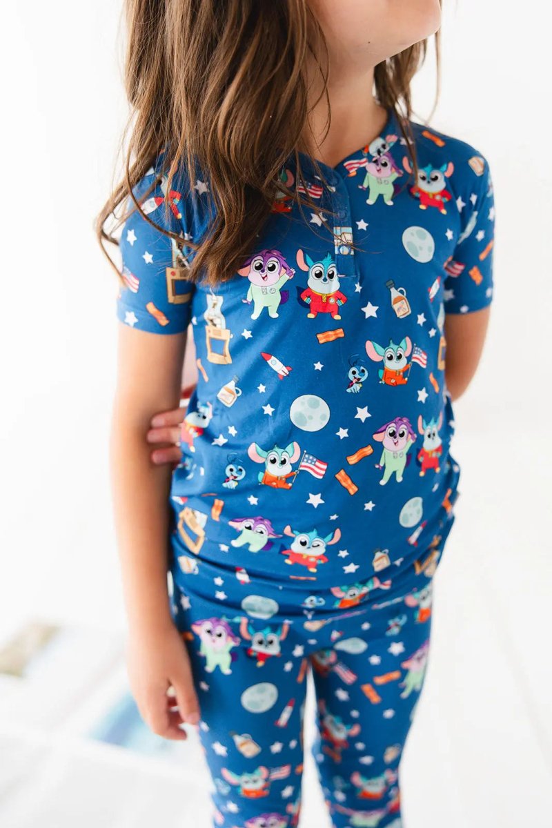 Charlie Lou Baby Bamboo Pajama Set For Kids 18 To 24 Months To 4T 5T Cozy - Everetts Place Boutique - 