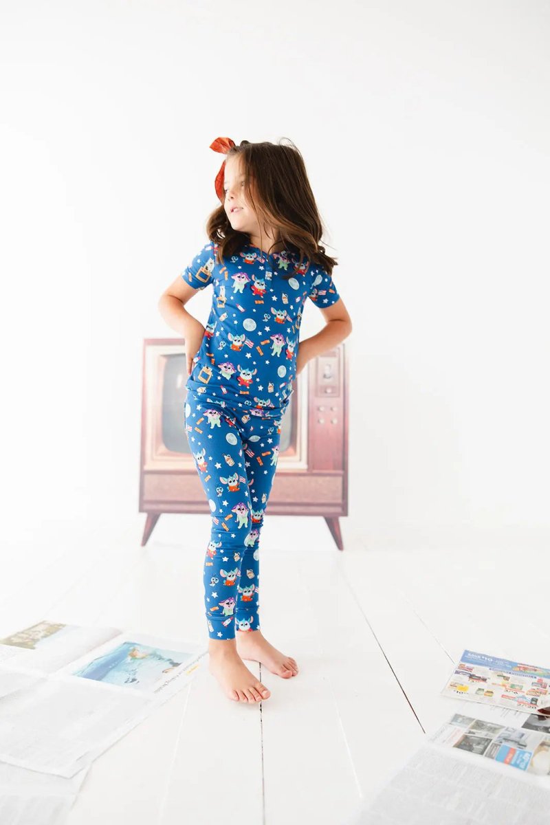 Charlie Lou Baby Bamboo Pajama Set For Kids 18 To 24 Months To 4T 5T Cozy - Everetts Place Boutique - 