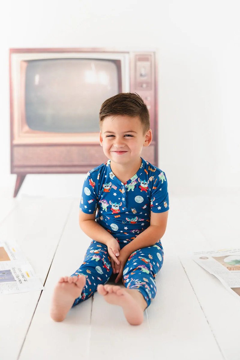 Charlie Lou Baby Bamboo Pajama Set For Kids 18 To 24 Months To 4T 5T Cozy - Everetts Place Boutique - 