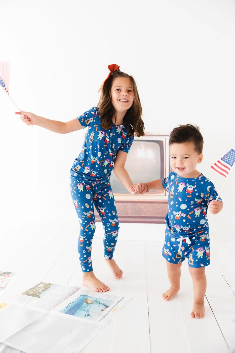 Charlie Lou Baby Bamboo Pajama Set For Kids 18 To 24 Months To 4T 5T Cozy - Everetts Place Boutique - 