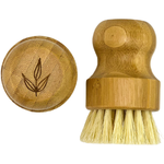 MamaSuds Eco-Friendly Bamboo Pan Brush with Natural Sisal Bristles for Sustainable Cleaning - Home & Garden > Kitchen & Dining > Kitchen Tools & Utensils Household Cleaning Products