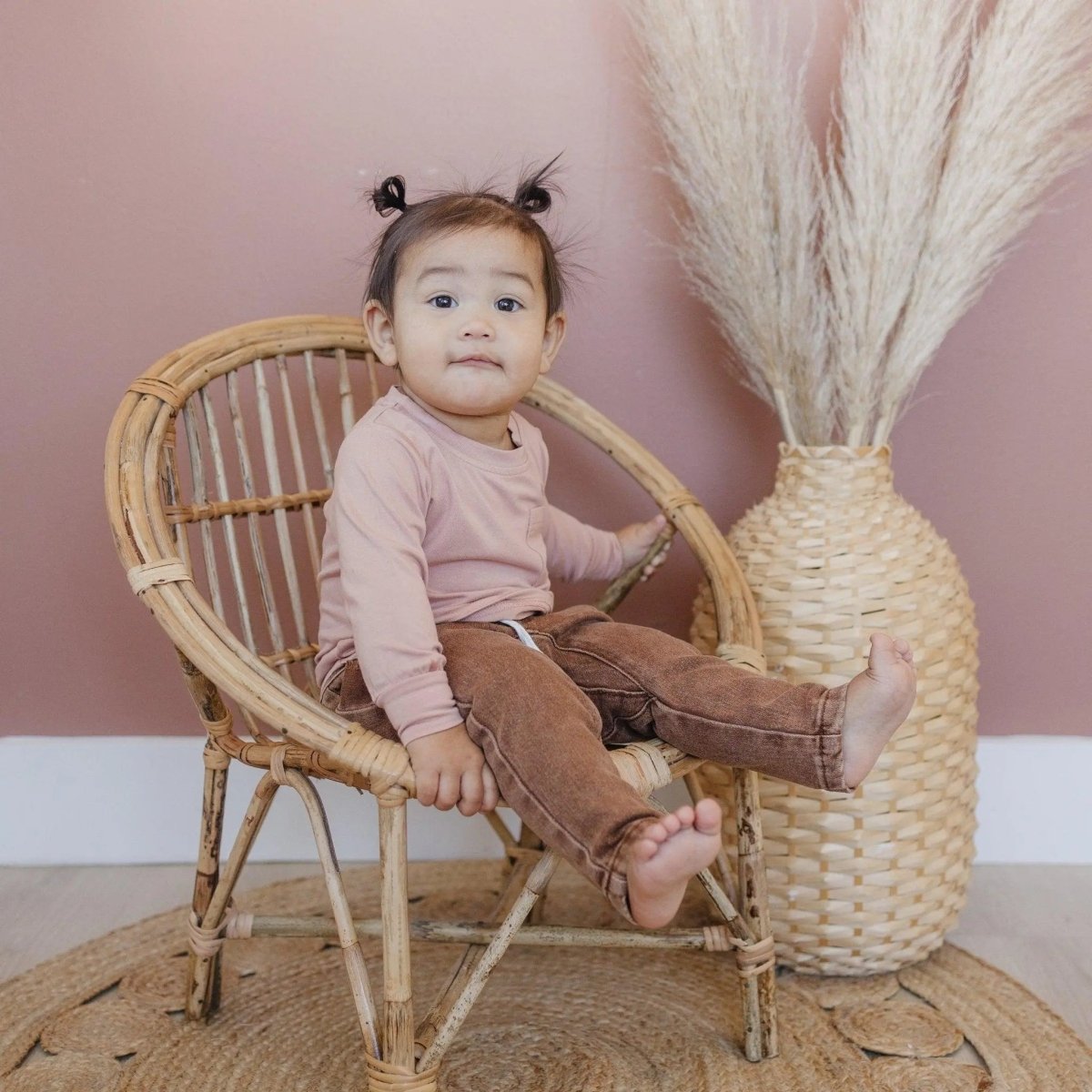 Little Joy Co. Bamboo Pocket Tee Long Sleeve Baby And Toddler Six Colors - Everetts Place Boutique - 