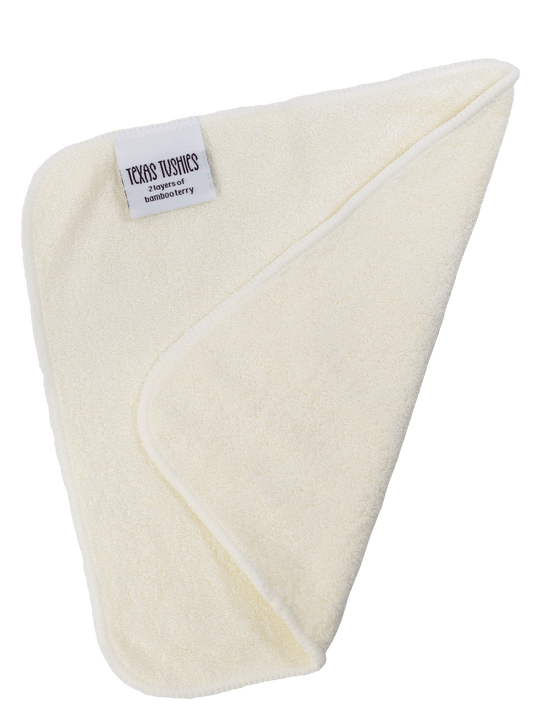 Bamboo Reusable Cloth Wipes Eco Friendly Soft Terry Fabric Pack of Ten Texas Tushies