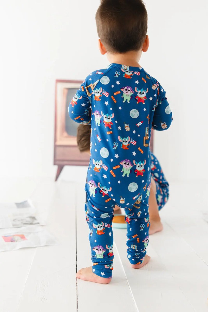 Charlie Lou Baby Bamboo Rompee Chip Chilla Baby Romper Convertible Cuffs - Everetts Place Boutique - 