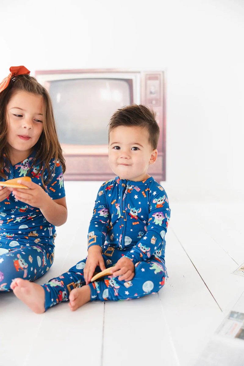 Charlie Lou Baby Bamboo Rompee Chip Chilla Baby Romper Convertible Cuffs - Everetts Place Boutique - 