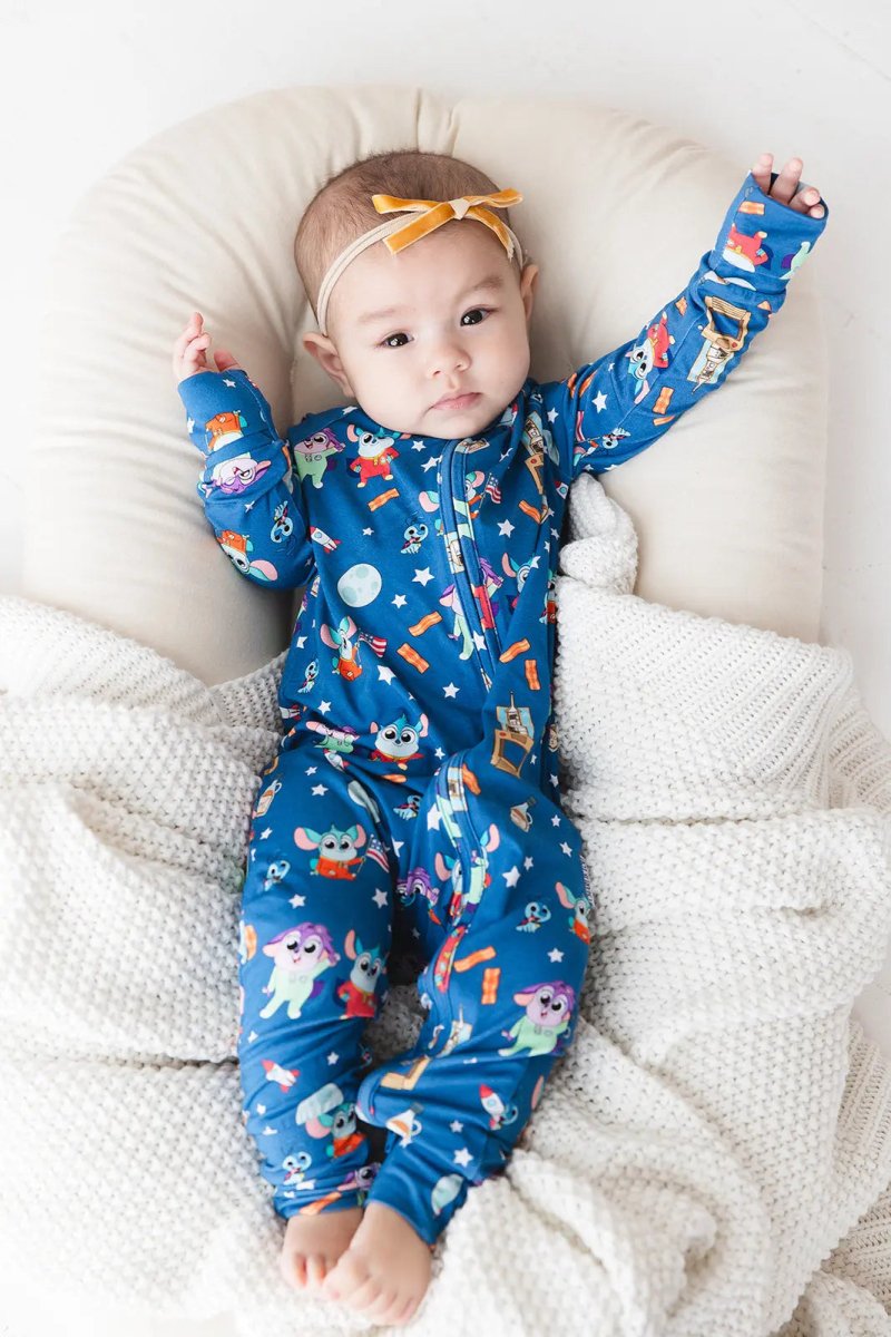 Charlie Lou Baby Bamboo Rompee Chip Chilla Baby Romper Convertible Cuffs - Everetts Place Boutique - 